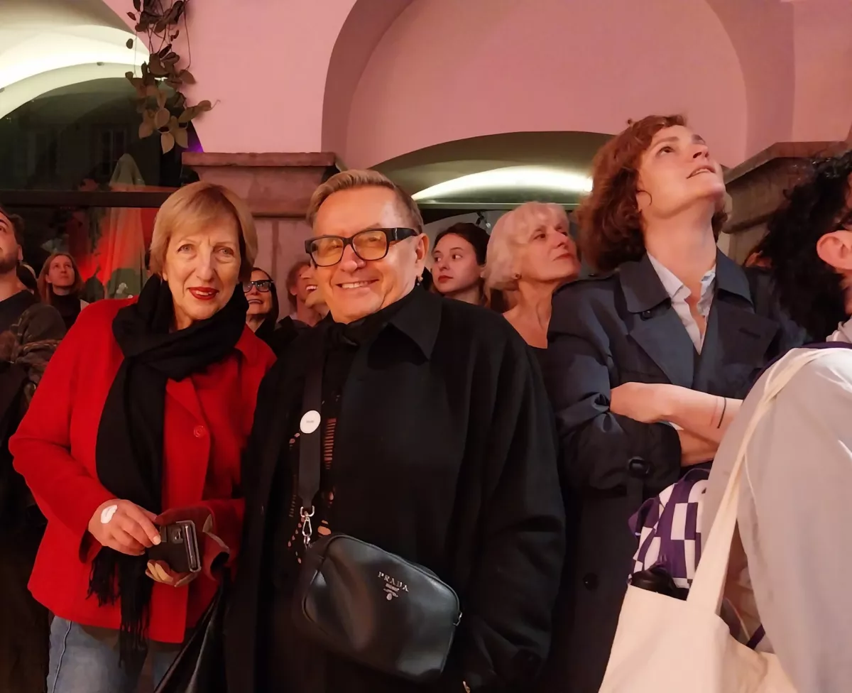 Vika Potočnik in Christian Reinhardt sta se med obujanjem spominov vračala v čase legendarnih večerov v K4.&nbsp;Foto: Vesna Levičnik