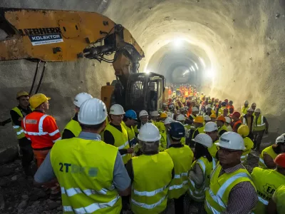 preboj najdalj&scaron;ega predora drugi tir Lokev