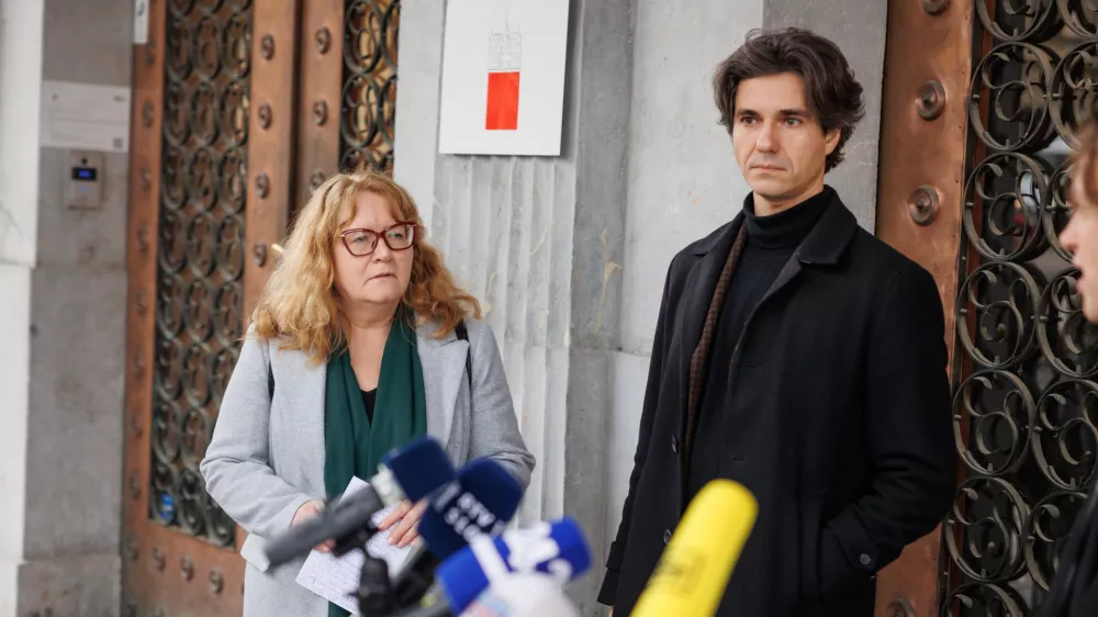 Maja Plaz in Luka Mesec  / Foto: STA