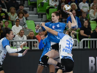 Ana Gros12.10. 2024 Krim Mercator - CSM Bukare&scaron;ta, evropska liga prvakinjFoto: Nik Erik Neubauer