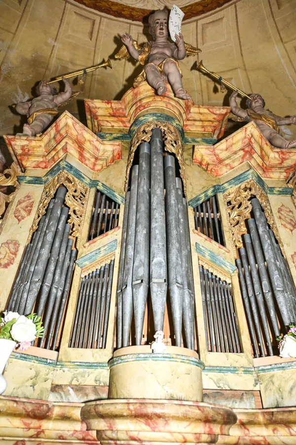 Orgle v cerkvi sv. Marije pomočnice kristjanov v Zagorju pri Lisičnem, so delo &Scaron;krablovih mojstrov / Foto: Franci Horvat