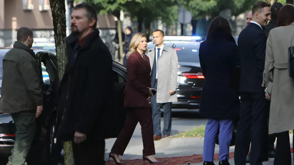 Olena Zelenska je pri&scaron;la na dvodnevni obisk v Slovenijo. Foto: luka Cjuha