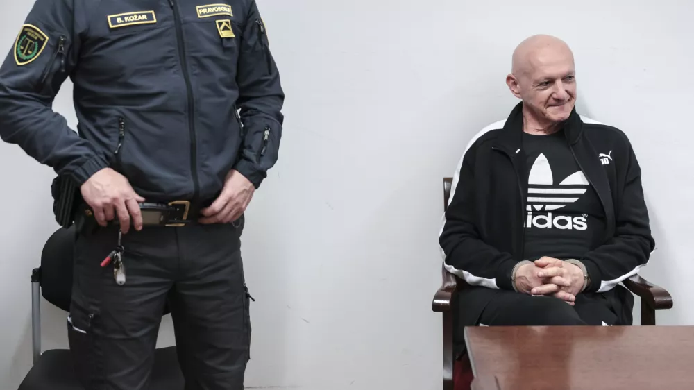 Marjan Elemir Rozman ob razglasitvi sodbe marca letos. Pritožbene seje se ni udeležil, na njej ni želel sodelovati niti prek videokonference z Doba. Foto: Jaka Gasar&nbsp;