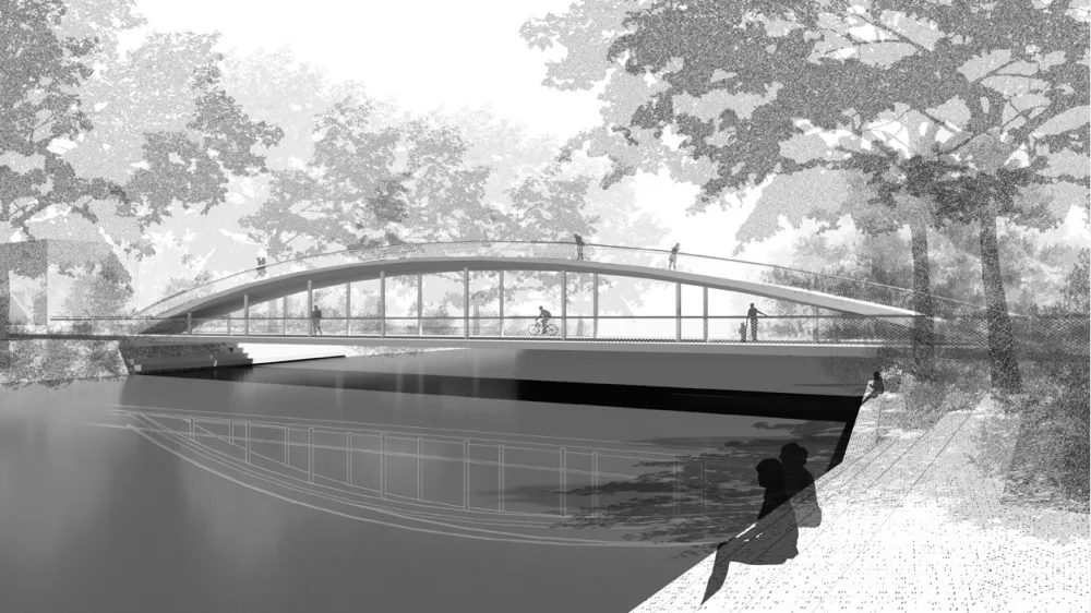 Doživljajski most bi povezal Fužine in &Scaron;tepanjsko naselje. Foto:&nbsp;MOL