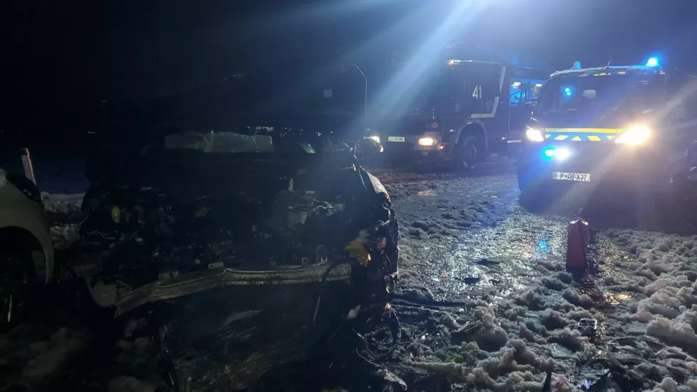 Prometna nesreča pri Meng&scaron;u.