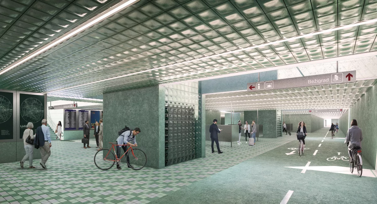 V raz&scaron;irjenem podhodu bodo kolesarji dobili svoje povr&scaron;ine. Foto: Direkcija za infrastrukturo