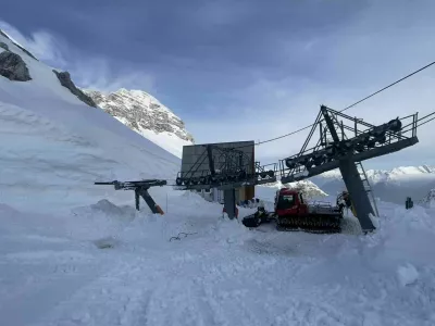 Kanin 2024, sneg, žični&scaron;ke naprave
