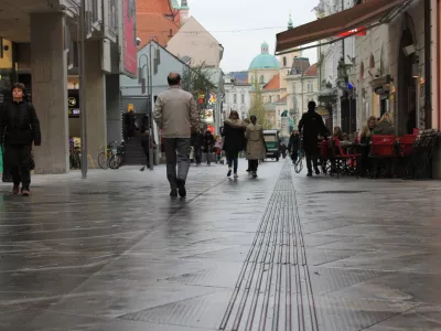 Taktilne oznake, prenova, slepi, Čopova ulica