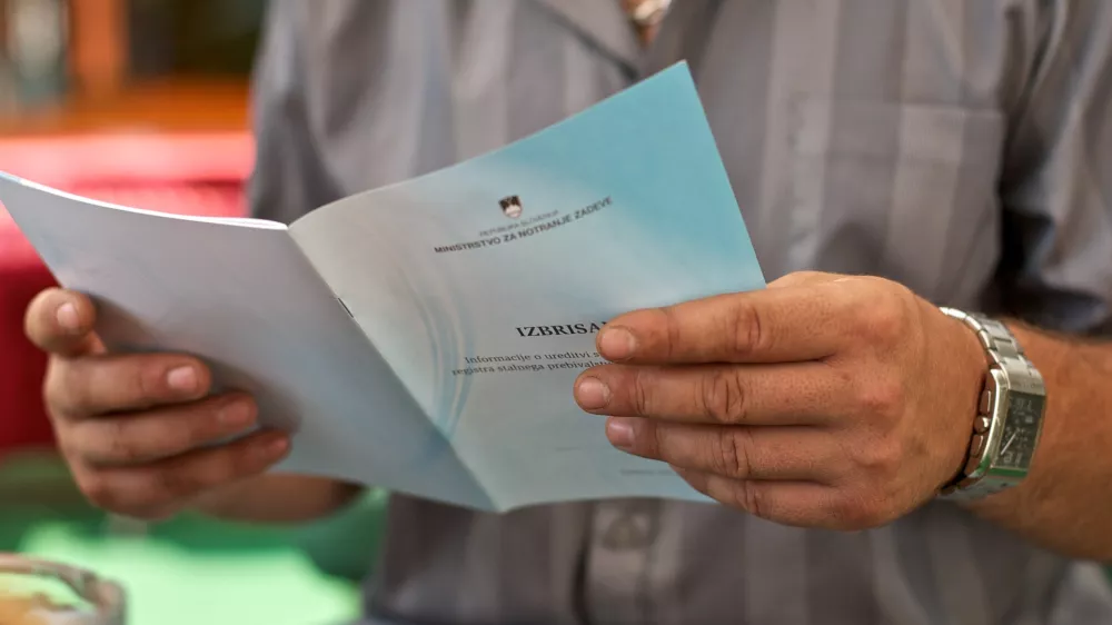 Ninoslav Brkič, predsednik - Dru&scaron;tvo izbrisanih BIH - //FOTO: Jaka Adamič