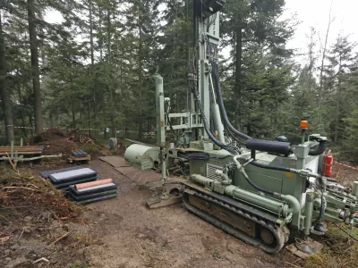 Selnica ob Dravi - Zgornji Boč - Črpalna hidroelektrarna (ČHE) Kozjak na Dravi - začetki del - analiza vode - vrtine - Avtor: Sa&scaron;o Bizjak