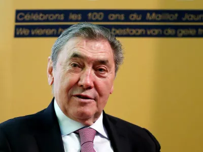 Former Belgian cycling champion Eddy Merckx attends the presentation of the Grand Depart of the 2019 Tour de France cycling race in Brussels, Belgium, January 16, 2018. REUTERS/Francois Lenoir