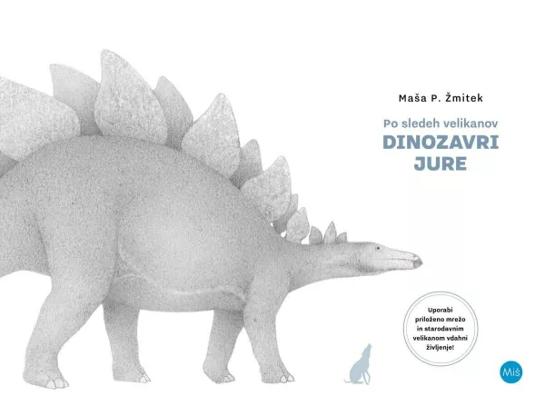 Ilustracija Ma&scaron;e P. Žmitek v knjigi Po sledeh velikanov &ndash; Dinozavri jure (Mi&scaron; založba, 2023), tehnika: svinčnik in monotipija. Foto: arhiv Dnevnika