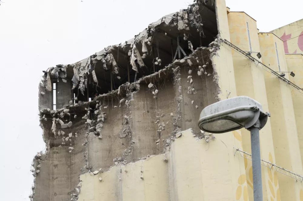 13.12.2024 Ru&scaron;enje Žitovih silosov v Ljubljani, kjer bo gradil Ivo BoscarolFOTO: Nik Erik Neubauer