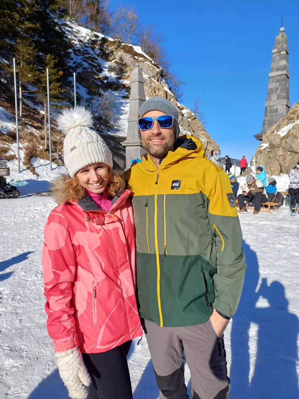 Vzpon do starega mejnega prehoda je bil za Sa&scaron;o in Sebastjana iz okolice Ljubljane le postanek na izletu do Kranjske Gore in Trbiža. Foto: Tina Jereb