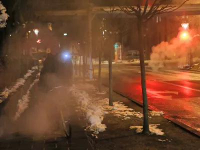 - 06.03.2018 - simbolična fotografija - onesnaženost zraka v Ljubljani - dim - du&scaron;ikov dioksid - avtomobilizem - prepoved dizelskih vozil - kolesarstvo //FOTO: Tomaž Skale