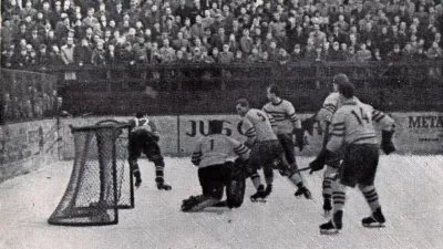 Jeseni&scaron;ki hokejisti so februarja 1957 osvojili prvi naslov prvakov / Foto: arhiv Gornjesavski muzej Jesenice / Foto: Arhiv Gornjesavski Muzej Jesenice