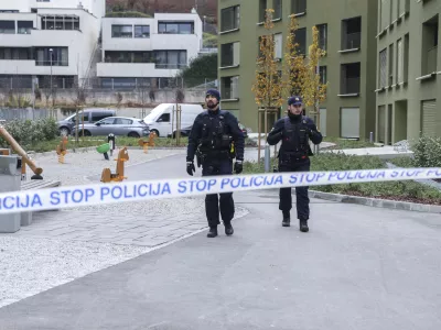 Policisti so v začetku decembra v Črnučah izvajali hi&scaron;ne preiskave, povezane z mafijskim umorom na Poti za Brdom v Ljubljani. Foto: Jaka Gasar