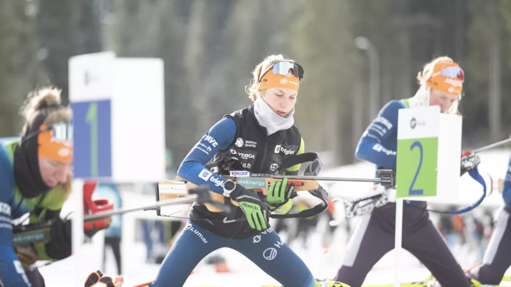 BiatlonLena Repinc03.01.2025 Trening mo&scaron;ke in ženske biatlonskebreprezentance Slovenije pred začetkom svetovnega pokala v letu 2025FOTO: Nik Erik Neubauer