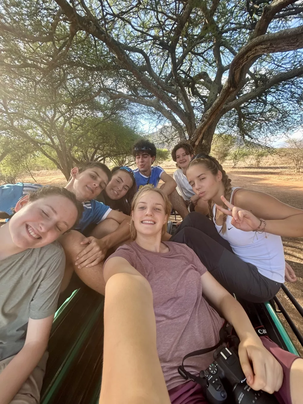 V kampusu je stkala prijateljske vezi z najstniki z vsega sveta&nbsp;Foto: arhiv Elle Lapajne