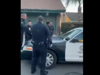 Policisti so prijeli sumljivega mo&scaron;kega, ki ga sumijo poskusa netenja požara. Vir: X, zajem zaslona