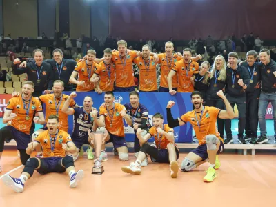 Velenje - Rdeča dvorana - &Scaron;port - Odbojka - Pokal - OTP banka Branik - Calcit Volley - - Avtor: Robert Balen