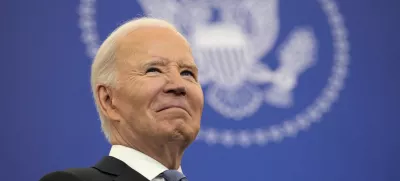 President Joe Biden waits to speak about foreign policy at the State Department in Washington, Monday, Jan. 13, 2025. (AP Photo/Susan Walsh)