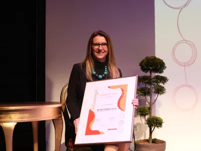 Jana Erjavec (Biosistemika),- 30.03.2023 - Zlata nit 2023 - medijsko-raziskovalni projekt časnika Dnevnik - izbor najbolj&scaron;ih zaposlovalcev &ndash; zaključni dogodek - //FOTO: Bojan Velikonja