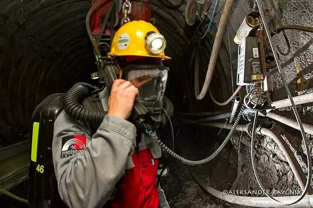 Premogovnik Velenje, re&scaron;evalna vaja, rudnik, rudarstvo