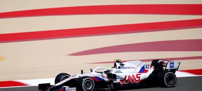 FILE PHOTO: Formula One F1 - Pre-Season Testing - Bahrain International Circuit, Sakhir, Bahrain - March 12, 2021 Haas' Mick Schumacher in action during testing REUTERS/Hamad I Mohammed/File Photo
