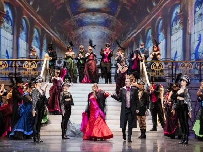 Netopir je opereta v treh dejanjih Johanna Straussa ml. Skladatelj je partituro končal v &scaron;estih tednih, zadnje takte je napisal na silvestrovo leta 1873. Foto: Darja &Scaron;travs Tisu