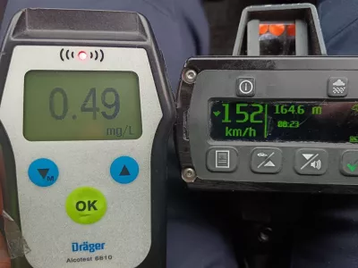 Alkoholizirani voznik je pri omejitvi sto, vozil 152 kilometrov na uro. 