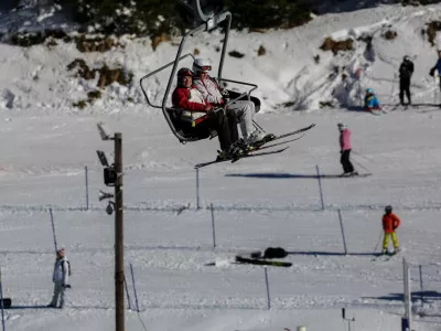 - 28.01.2017 - ROGLA - smuči&scaron;če - smučarji   //FOTO: Luka Cjuha.