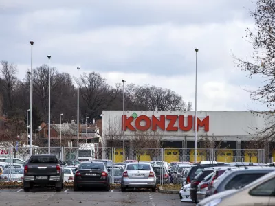 - 04.02.2019 - Zagreb - Hrva&scaron;ka trgovska veriga Konzum, ki je del koncerna Agrokor, Ullica Marijana Čavića 1a //FOTO: Matjaž Ru&scaron;t