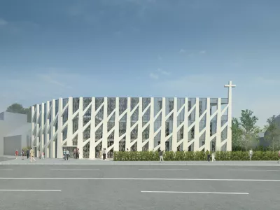 Novo binko&scaron;tno cerkev so zasnovali v studiu Kalamar. Foto:&nbsp;Studio Kalamar