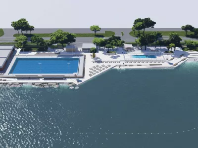 Tako bo po prenovi videti kopali&scaron;če v Žusterni. Foto: Mestna občina Koper