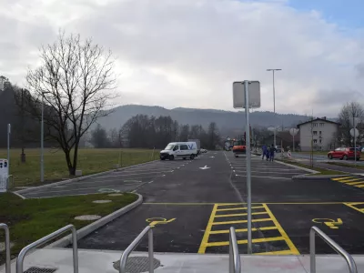 V Dobrovi je zraslo novo parkiri&scaron;če P+R. Foto: Občina Dobrova - Polhov Gradec 