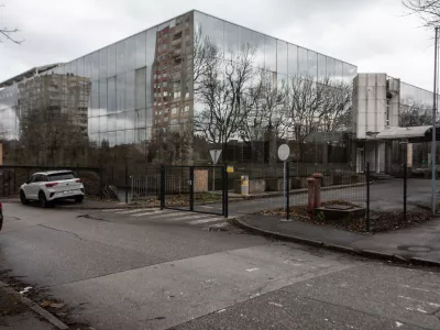 06.01.2025. - Stavba na naslovu Litijska 51, ki je predmet afere nakupa za potrebe Okrožnega sodi&scaron;ča v Ljubljani.//FOTO: Bojan Velikonja