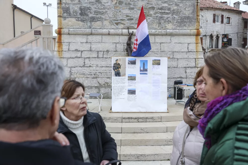 - 25.01.2025 - Protest slovenskih in hrva&scaron;kih vikenda&scaron;ev v Umagu - črnogradnja, Savudrija//FOTO: Jaka Gasar