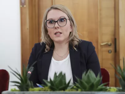 Mateja Čalu&scaron;ić, kandidatka za ministrico za kmetijstvo, gozdarstvo in prehrano - 10.01.2024 &ndash; Odbor DZ za kmetijstvo, gozdarstvo in prehrano - predstavitev kandidatke za ministrico za kmetijstvo, gozdarstvo in prehrano Mateje Čalu&scaron;ić //FOTO: Jaka Gasar