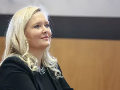 izr. prof. dr. Vasilka Sancin, profesorica mednarodnega prava na ljubljanski pravni fakulteti- 07.12.2017 - okrogla miza o izzivih varovanja človekovih pravic in temeljnih svobo&scaron;čin ob dnevu človekovih pravic, //FOTO: Luka Cjuha.