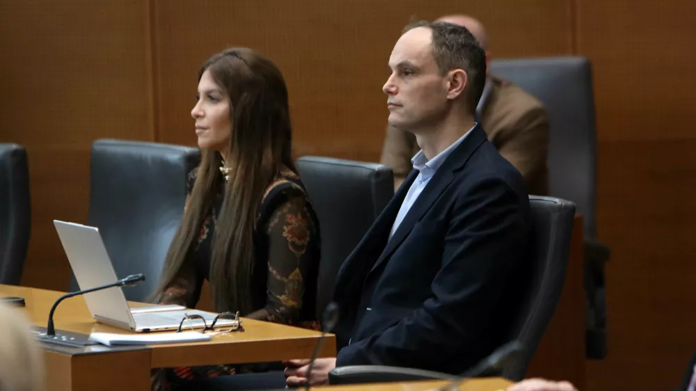 27.01.2025 -redna seja DZ, poslanska vpra&scaron;anja predsedniku vlade, Robrt BolobAnže Logar, Eva Eva Irgl Foto: Tomaž Skale