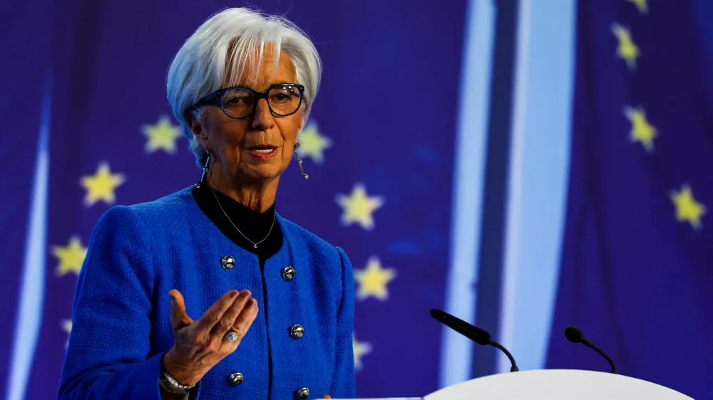 Evropska centralna banka pod vodstvom Christine Lagarde je ponovno znižala temeljne obrestne mere za 0,25 odstotne točke. Foto: Reuters