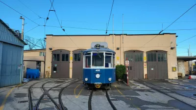 Tramvaj po več kot osmih letih končno znova povezuje Trst in Opčine. / Foto:&nbsp;Katja Gle&scaron;čič