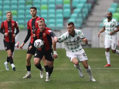 2.2.2025 - Nogomet - Stadion Stožice - Olimpija PrimorjeFoto: Luka Cjuha