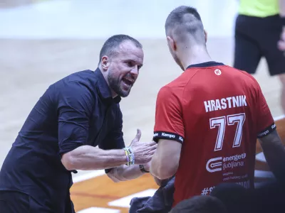 trener Slovana Uro&scaron; Zorman- 23.10.2024 - rokomet - Slovan: Celje, dvorana Kodeljevo//FOTO: Jaka Gasar