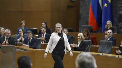 Mateja Čalu&scaron;ić, nova ministrica za kmetijstvo, gozdarstvo in prehrano; - 12.01.2024 &ndash; Državni zbor &ndash; 60. Izredna seja DZ &ndash; poslanci odločali o imenovanju poslanke Gibanja Svoboda Mateje Čalu&scaron;ić za novo ministrico za kmetijstvo, gozdarstvo in prehrano.  //FOTO: Luka Cjuha