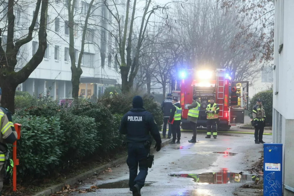 Požar v dija&scaron;kem domu / Foto: Bojan Velikonja