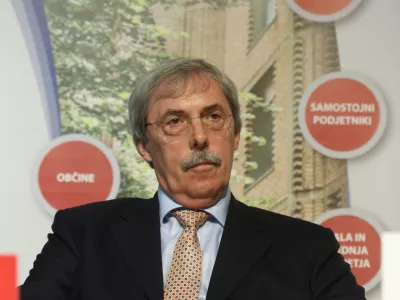 mag. Sibil Svilan predsednik uprave SID banke- 27.11.2019 - Okrogla miza z nekdanjimi slovenskimi guvernerji &ndash; Razvojni modeli Slovenije v starih in novih finančnih pogojih //FOTO: Luka Cjuha.