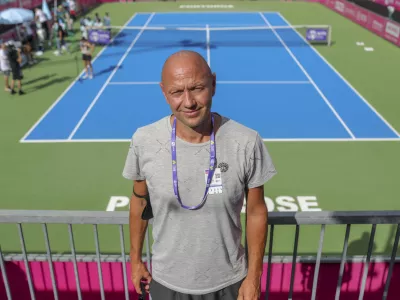 Andrej Kra&scaron;evec - 17.09.2021 &ndash; Portorož - tenis ženske - ženski teni&scaron;ki turnir serije WTA Zavarovalnica SAVA Portorož - //FOTO: Jaka Gasar