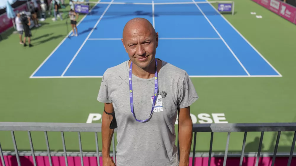 Andrej Kra&scaron;evec - 17.09.2021 &ndash; Portorož - tenis ženske - ženski teni&scaron;ki turnir serije WTA Zavarovalnica SAVA Portorož - //FOTO: Jaka Gasar
